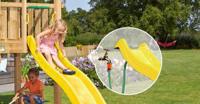 swing and slide set for small gardens